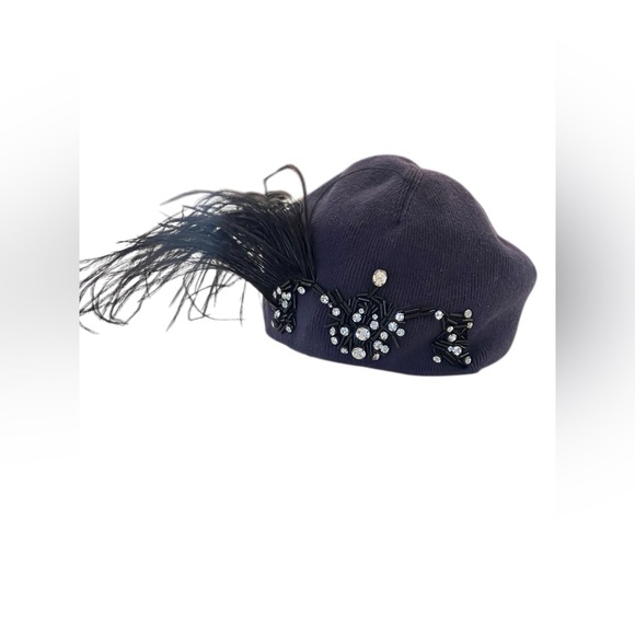 Lanvin purple kint hat - Picture 2 of 10
